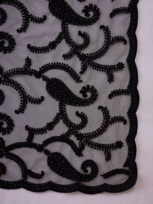 Black embroidered  sarees 4