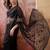 Black embroidered net sarees