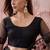 Black embroidered net sarees