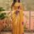 Mustard  cotton saree