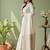 White ethnic motifs woven design banarasi saree with unstitched blouse