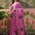 Pink ethnic motifs embroidered  cotton saree
