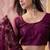 Purple embroidered  sarees