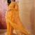 Mustard embroidered  sarees