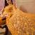 Mustard embroidered  sarees