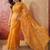 Mustard embroidered  sarees