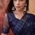 Navy blue embroidered  sarees
