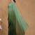 Green ombre sequinned  georgette designer saree