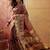 Purple floral woven design sarees with unstitched blouse piece