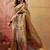 Mustard printed sarees blouse piece