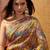 Mustard printed sarees blouse piece