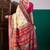 Pink ethnic digital printed festive wear printing saree with matching blouse