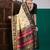Black ethnic digital printed festive wear printing saree with matching blouse