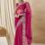 Pink embellished saree with matching blouse