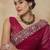Pink embellished saree with matching blouse