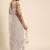 Off white off white floral beads and stones net saree