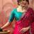 Pink pink chiffon fancy party wear 2026 sarees