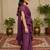 Purple girls ready to wear sarees