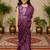 Purple girls ready to wear sarees