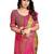 Yellow printed saree with unstitched blouse