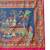 Pink ethnic motifs printed festive wear saree with matching unstitched blouse