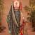 Black ethnic motifs printed saree