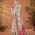 Cream ethnic motifs printed saree
