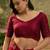 Maroon embroidered saree with unstitched blouse