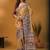 Mustard floral silk blend designer banarasi saree