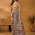Mustard floral silk blend designer banarasi saree