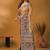 Mustard floral silk blend designer banarasi saree