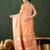 Orange woven design banarasi saree with blouse piece