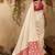 Off white ethnic motifs woven design saree with unstitched blouse