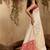 Off white ethnic motifs woven design saree with unstitched blouse