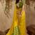 Yellow ethnic motifs woven design saree with unstitched blouse