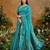 Blue ethnic motifs woven design saree with unstitched blouse