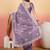 Purple embroidered saree  with blouse