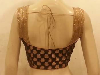Smashing Black party wear blouse 1