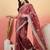 Pink embroidered saree with blouse