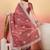 Pink embroidered saree with blouse