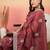 Pink embroidered saree with blouse