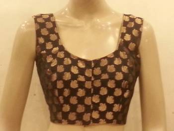 Smashing Black party wear blouse 2