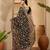 Black floral embroidered kashmiri thread work  georgette saree