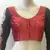 Maroon velvette embroidered full sleeves blouse