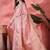 Pink ethnic motifs woven design zari detail saree with unstitched blouse