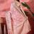 Pink ethnic motifs woven design zari detail saree with unstitched blouse