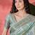 Blue ethnic motifs woven design zari saree