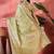Green ethnic motifs woven design zari detail saree with unstitched blouse