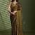 Gold beads stones silk satin party sarees