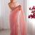 Pink  chiffon designer saree
